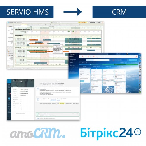 Інтерфейс SERVIO HMS з CRM