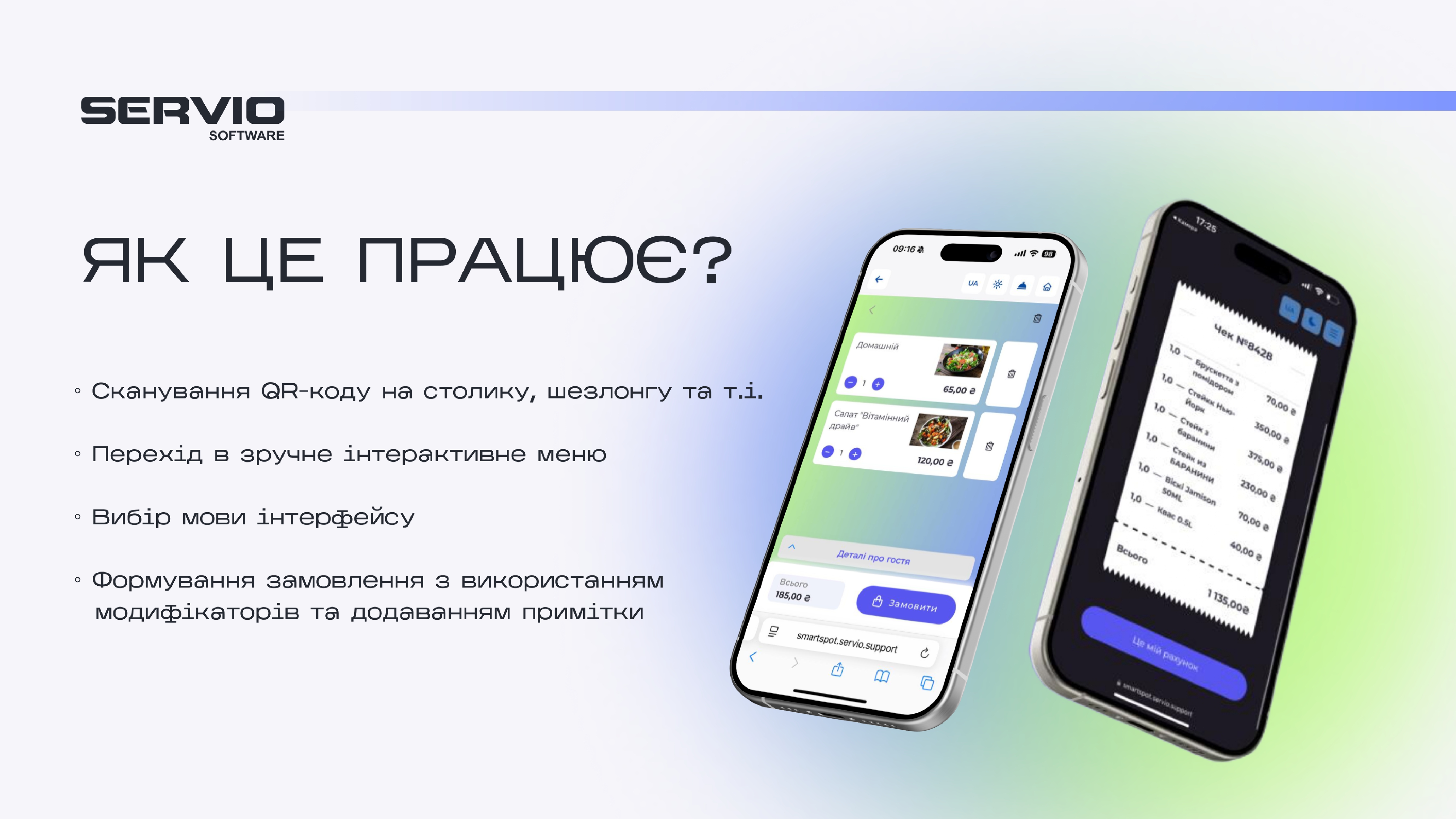 Smart SPOT електронне QR-меню